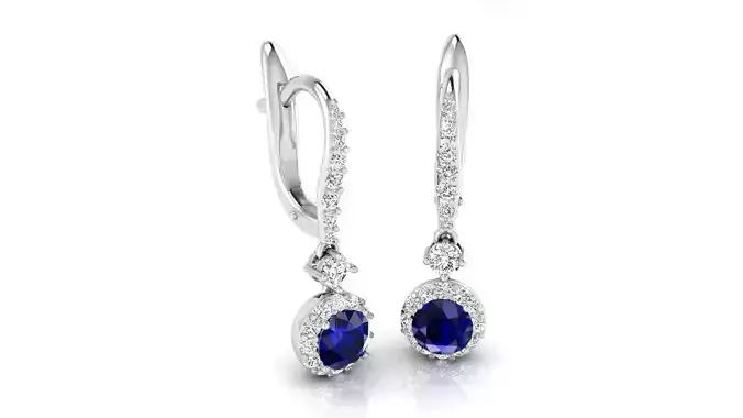 Earring E20 The luxury female earring with gems