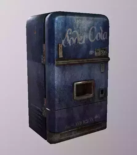 Soda Machine Low-poly 3D model