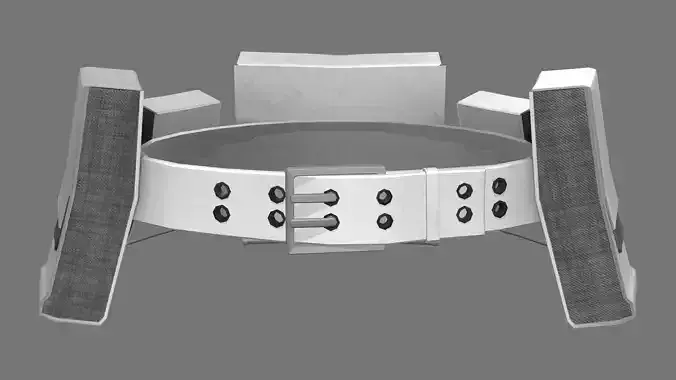 White Sci-Fi Ammunition Belt