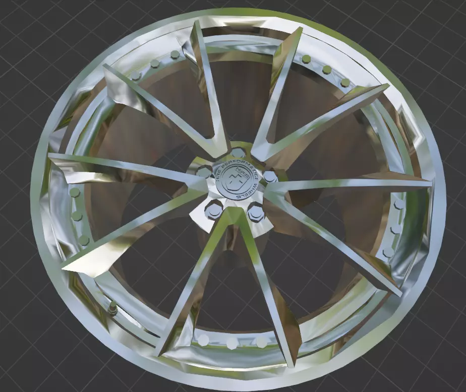 HRE S204 S2 Series Wheels Rims 3D Print Ready Model 3D print model_0