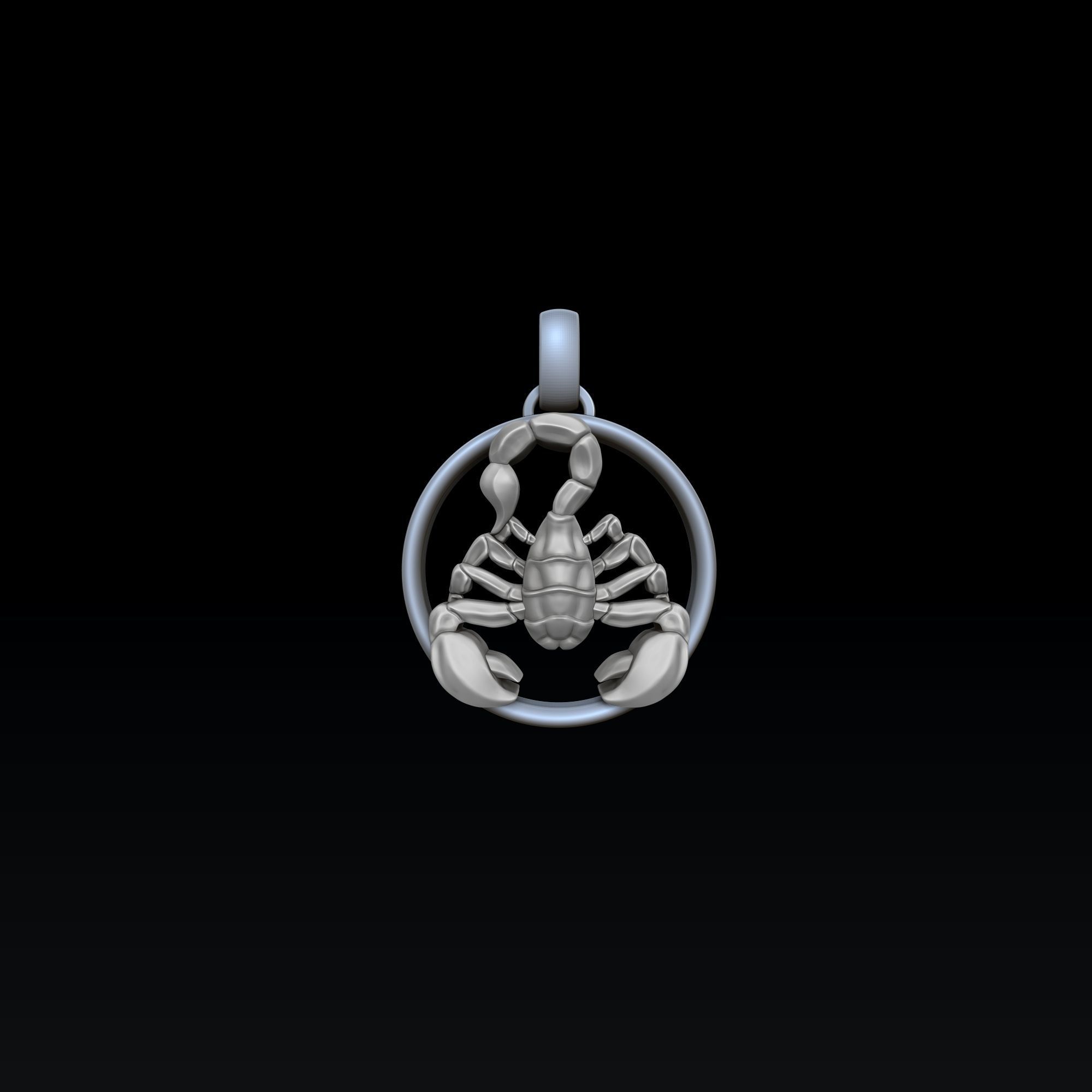 Zodiac Horoscope Scorpion ring pendant bracelet collection 3D print model_6