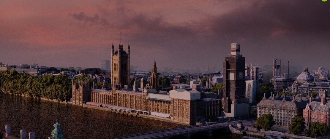 Big Ben London Low-poly 3D model_1