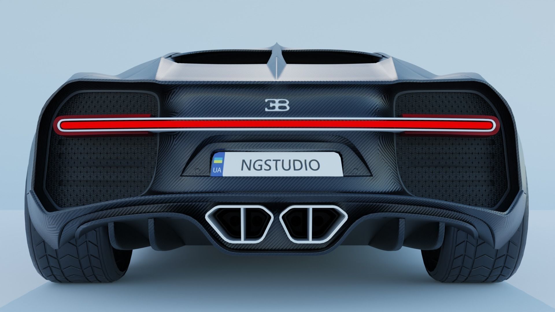 BUGATTI CHIRON CARBON FIBER 3D model_11
