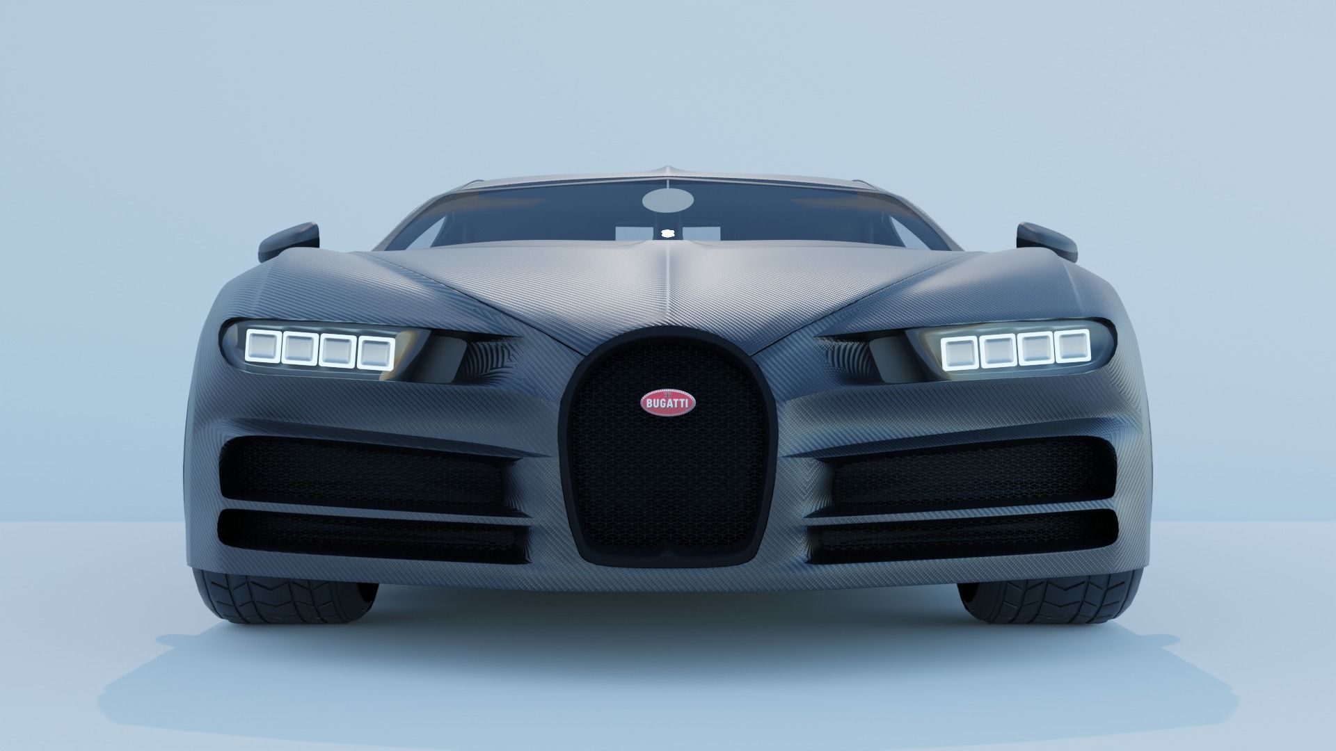 BUGATTI CHIRON CARBON FIBER 3D model_3