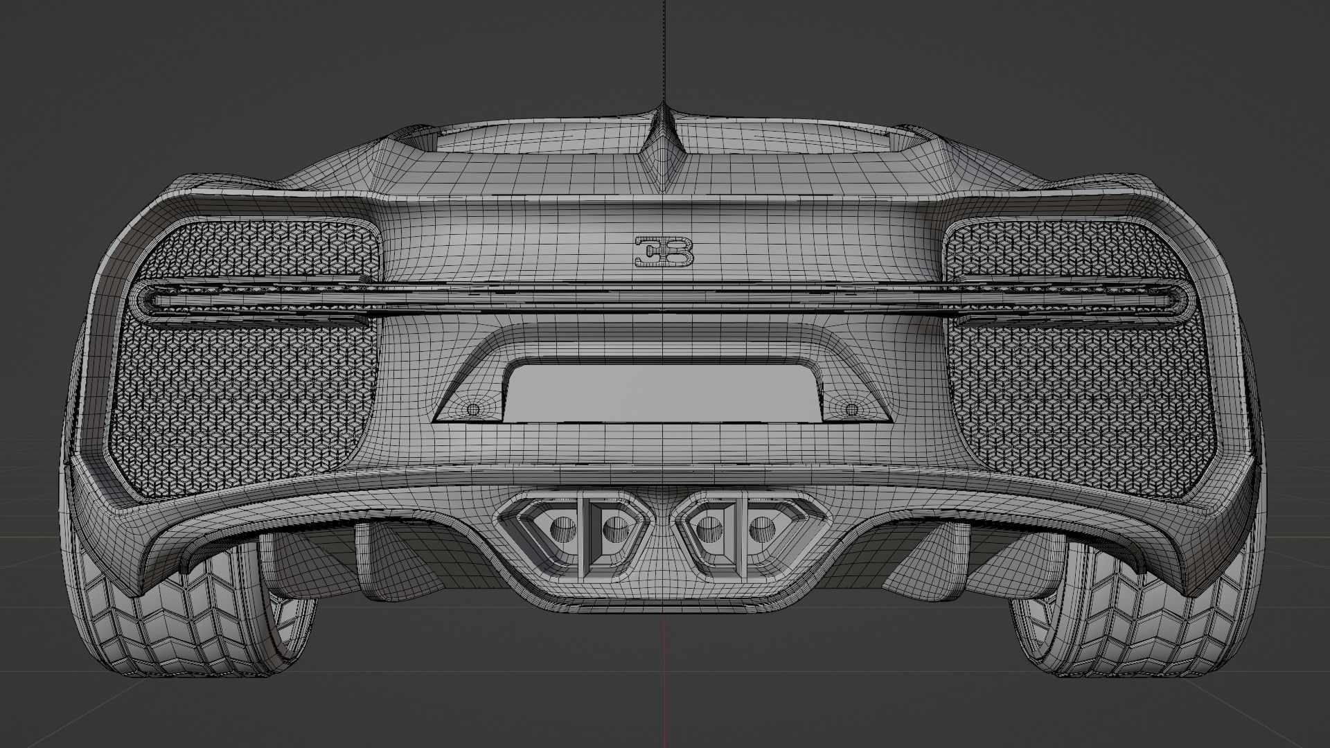 BUGATTI CHIRON CARBON FIBER 3D model_12