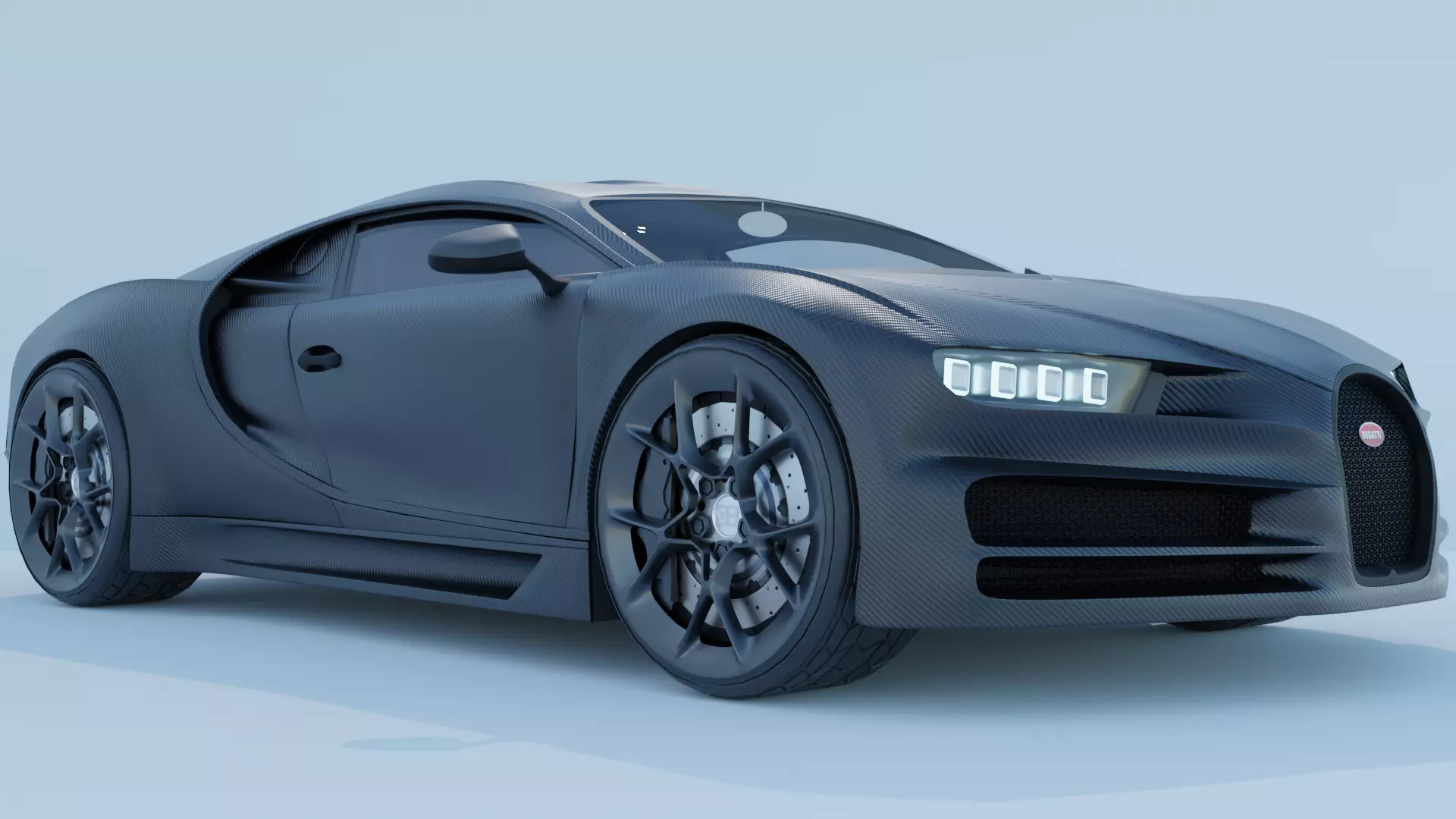 BUGATTI CHIRON CARBON FIBER 3D model_0