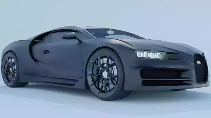 BUGATTI CHIRON CARBON FIBER 3D model
