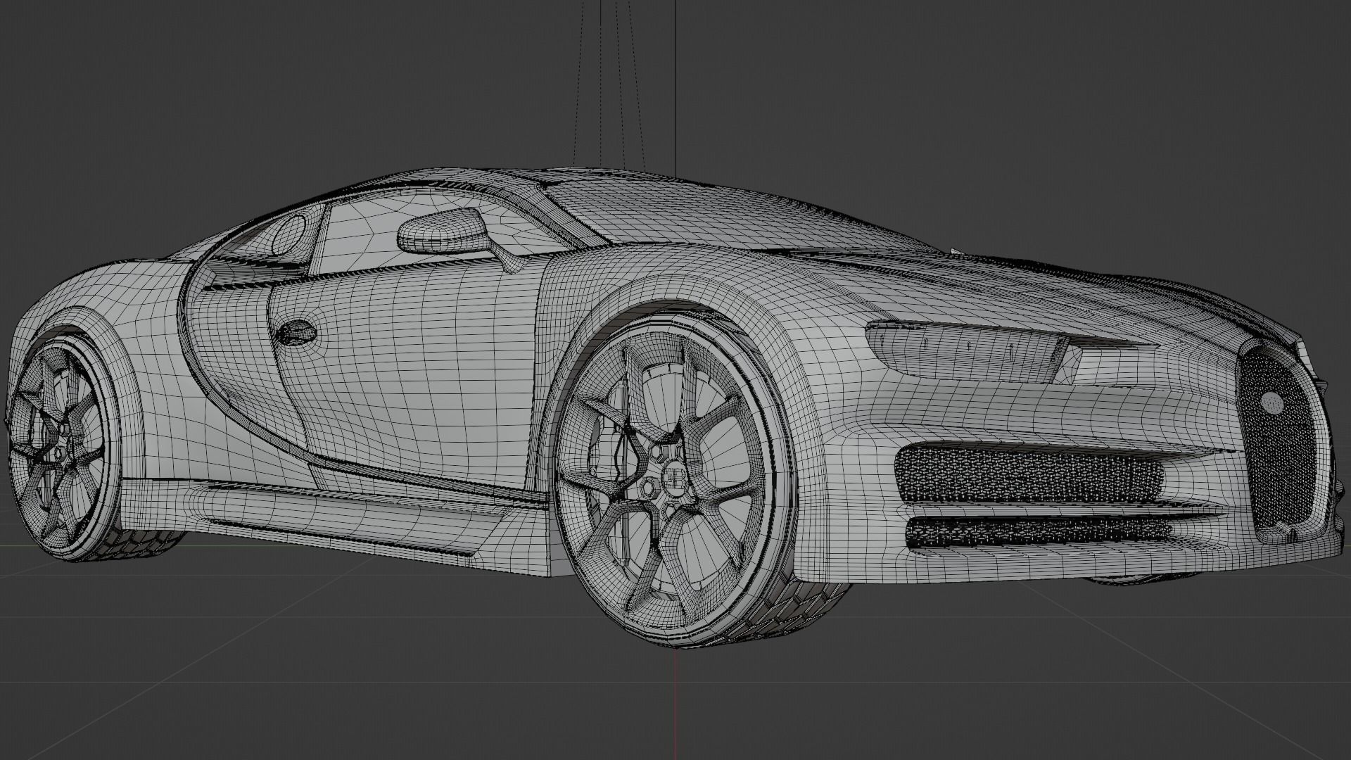 BUGATTI CHIRON CARBON FIBER 3D model_17