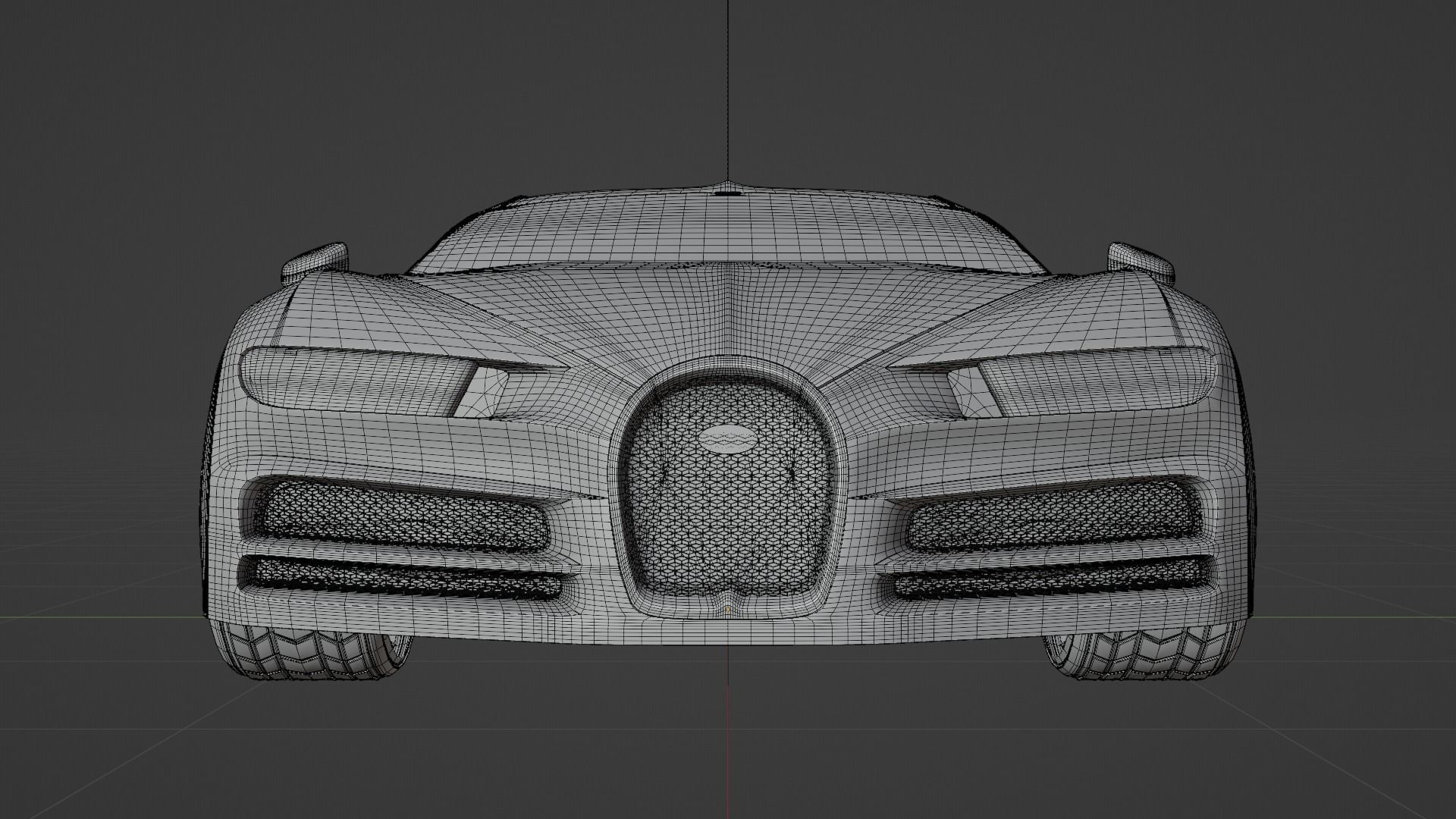 BUGATTI CHIRON CARBON FIBER 3D model_4