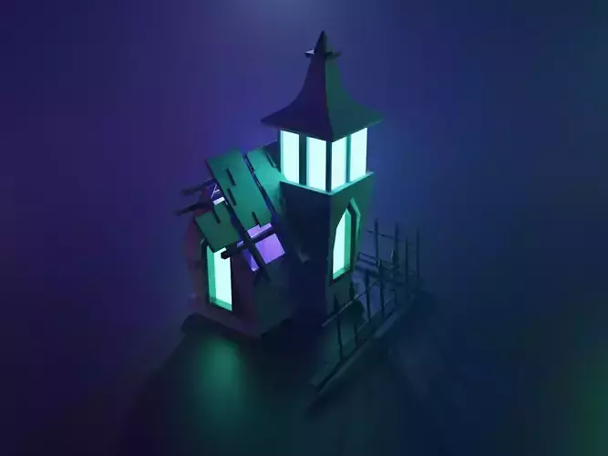 Spooky House 3D model