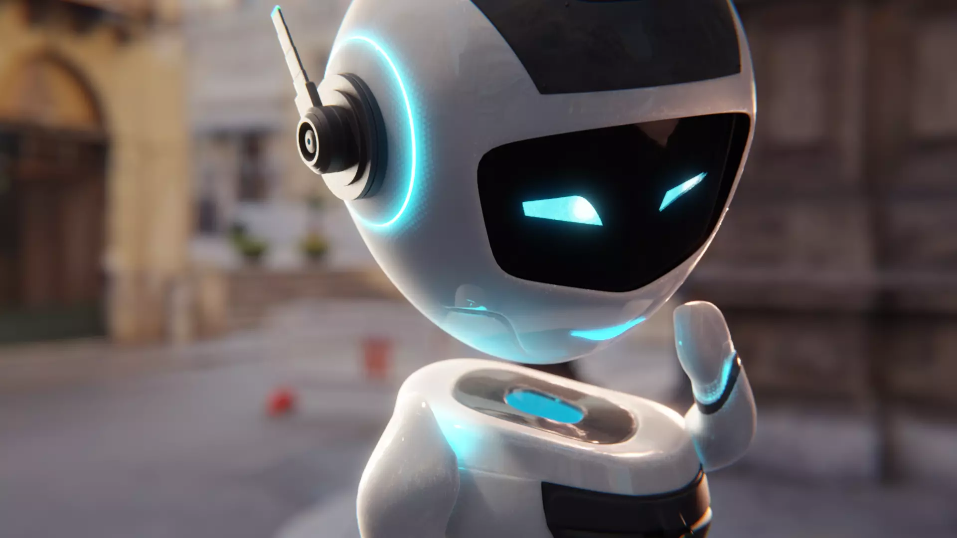 Robot Pixar Stile - Blender3D - Rigged- Gun Animation Low-poly 3D model