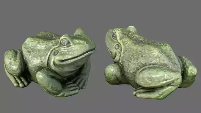 Realistic Toad  Low-poly 3D model