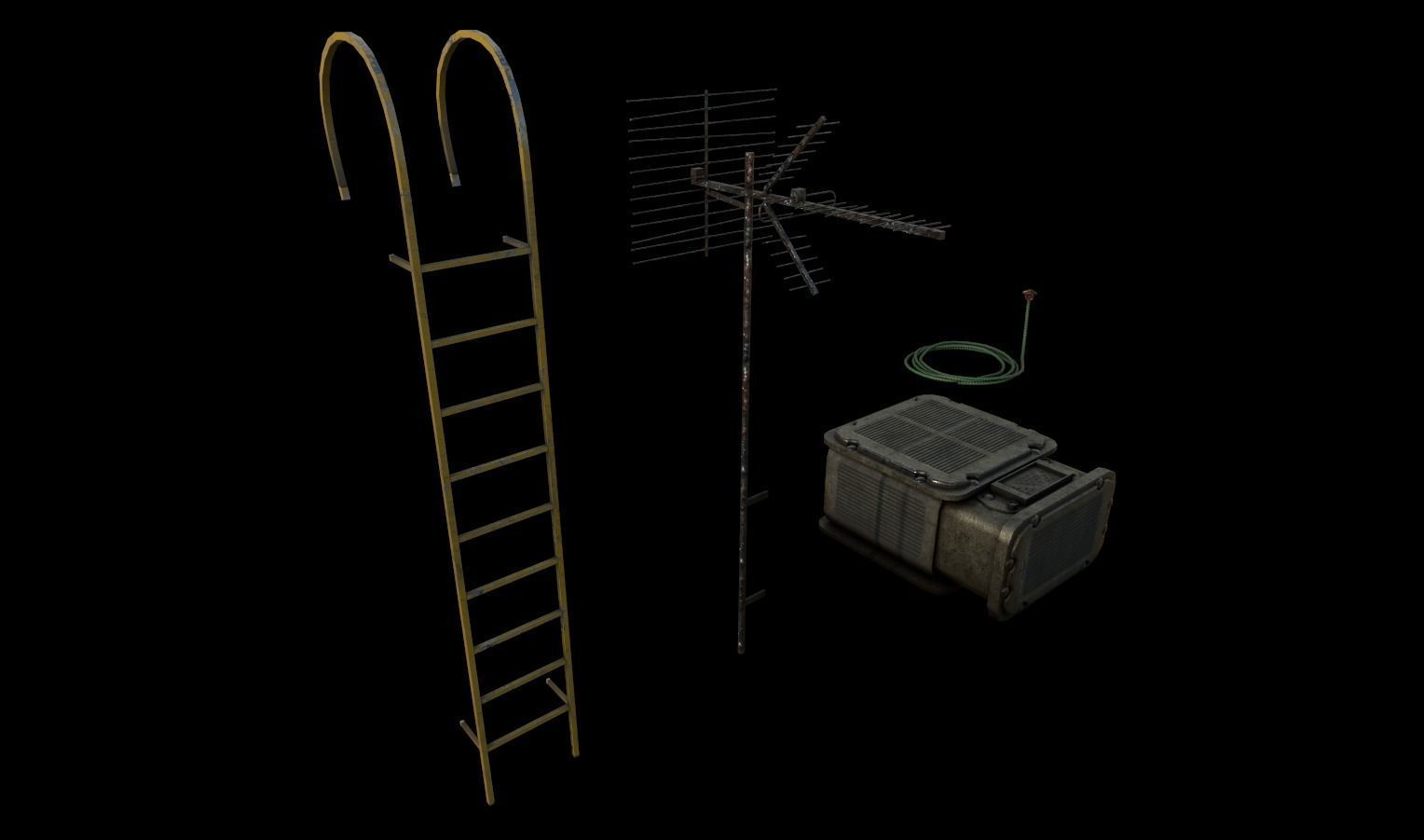 Industrial Props Pack 3 Low-poly 3D model_1