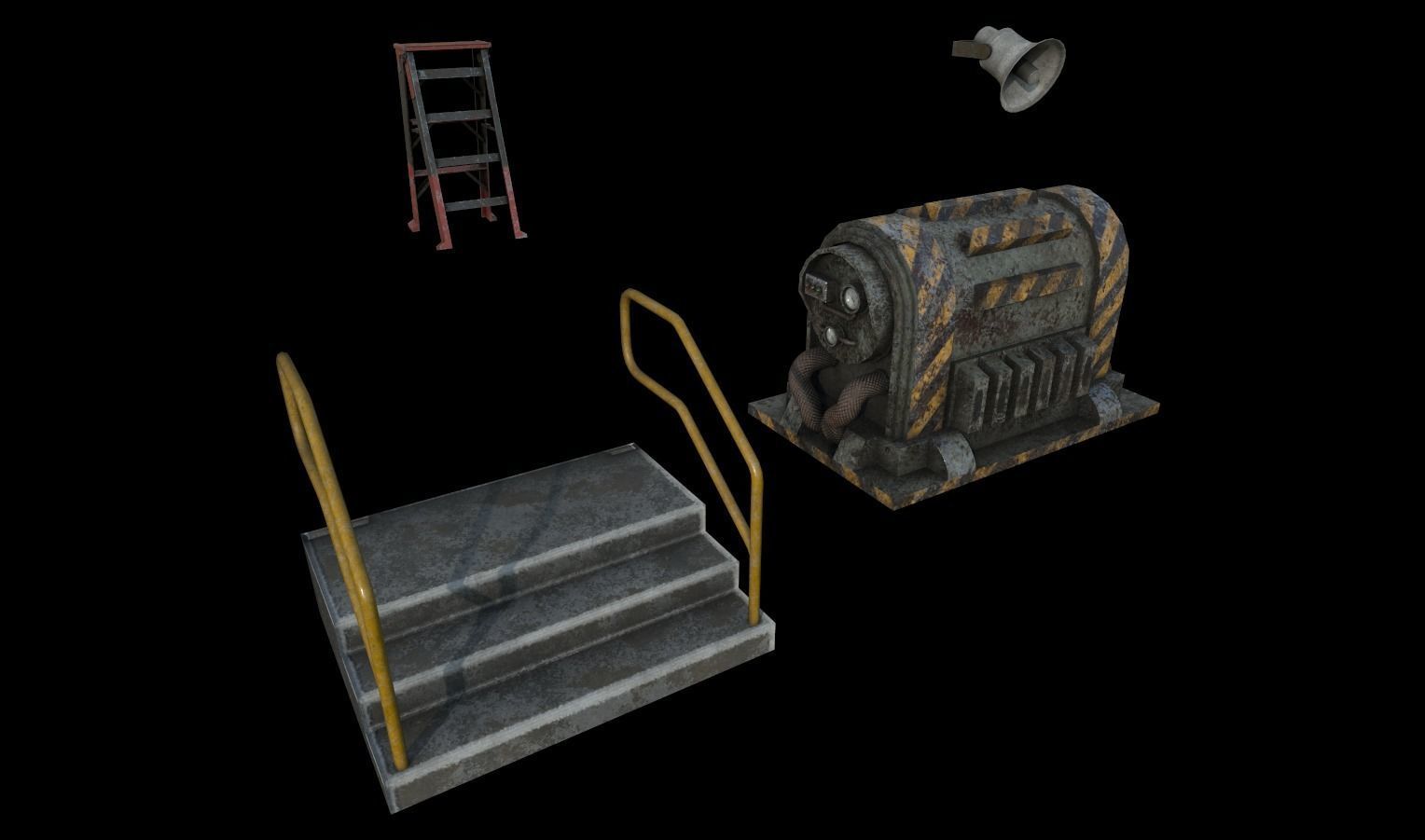 Industrial Props Pack 3 Low-poly 3D model_15