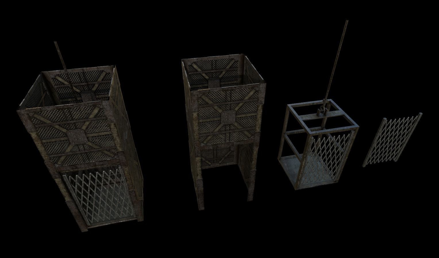 Industrial Props Pack 3 Low-poly 3D model_11