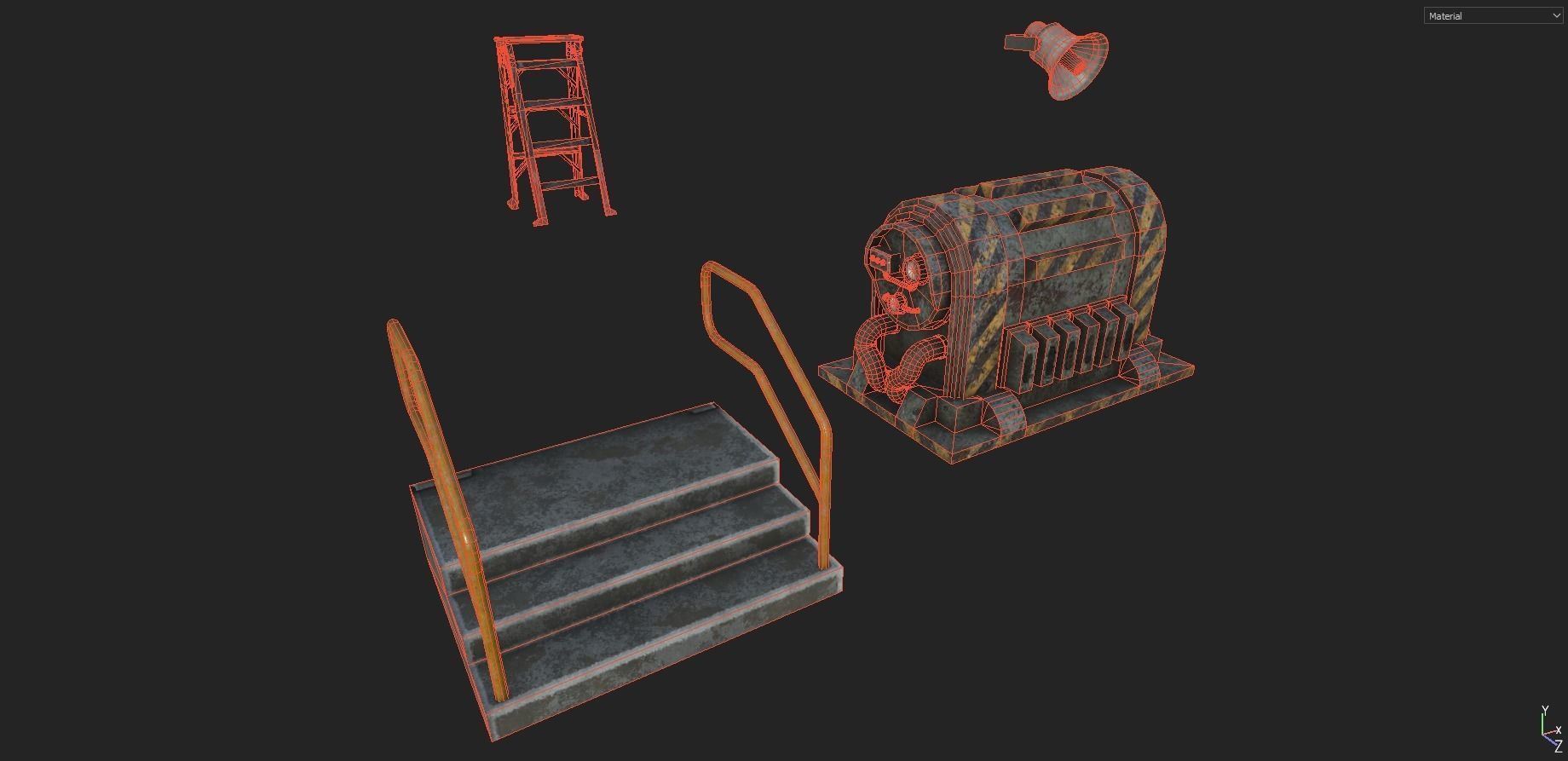 Industrial Props Pack 3 Low-poly 3D model_16