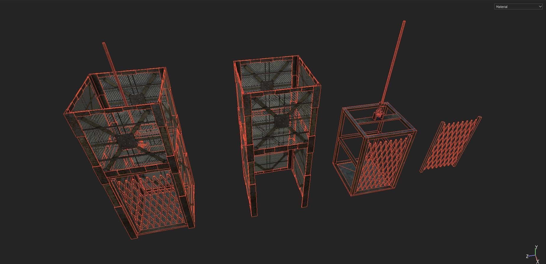 Industrial Props Pack 3 Low-poly 3D model_12