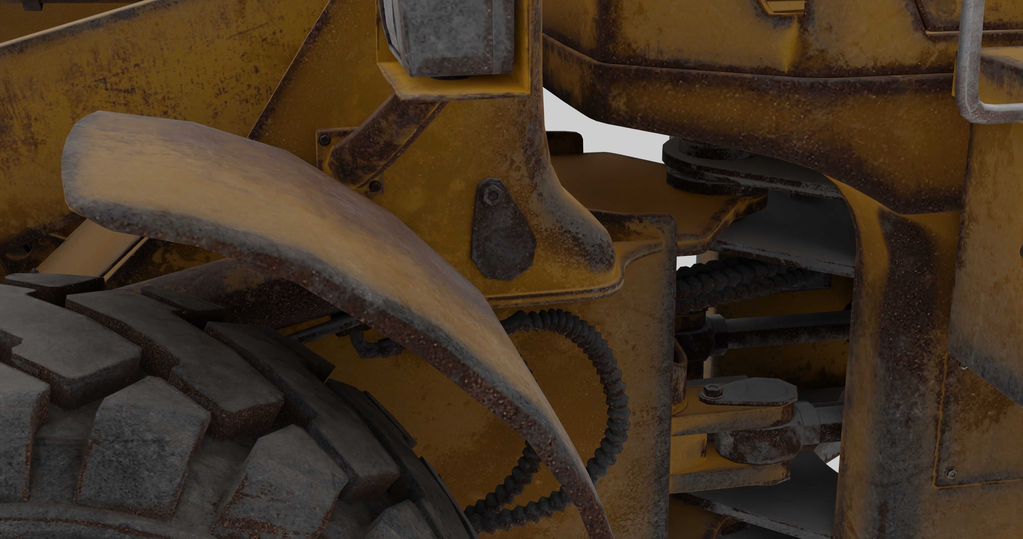 bulldozers 3D model_3