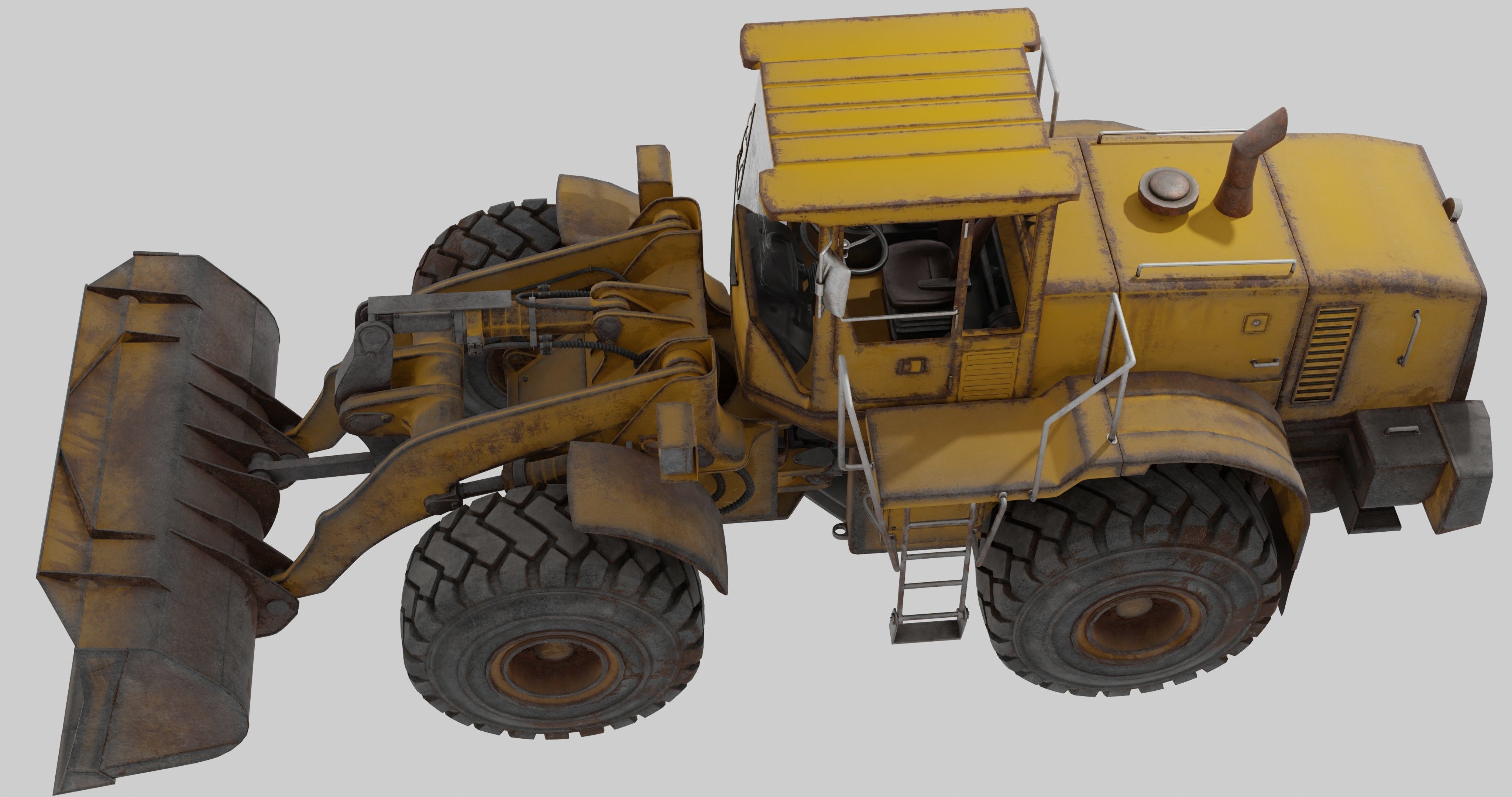 bulldozers 3D model_4