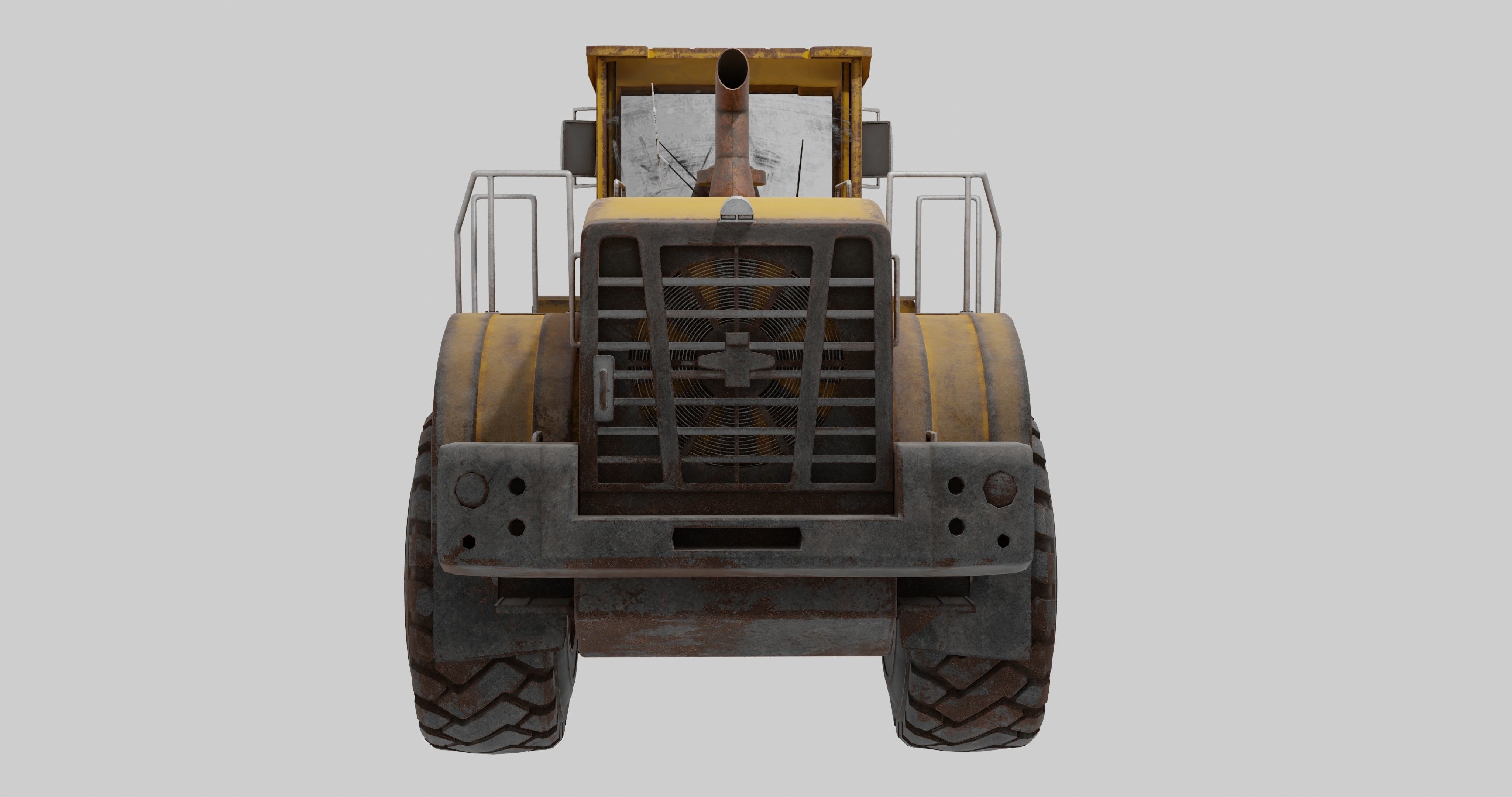 bulldozers 3D model_11