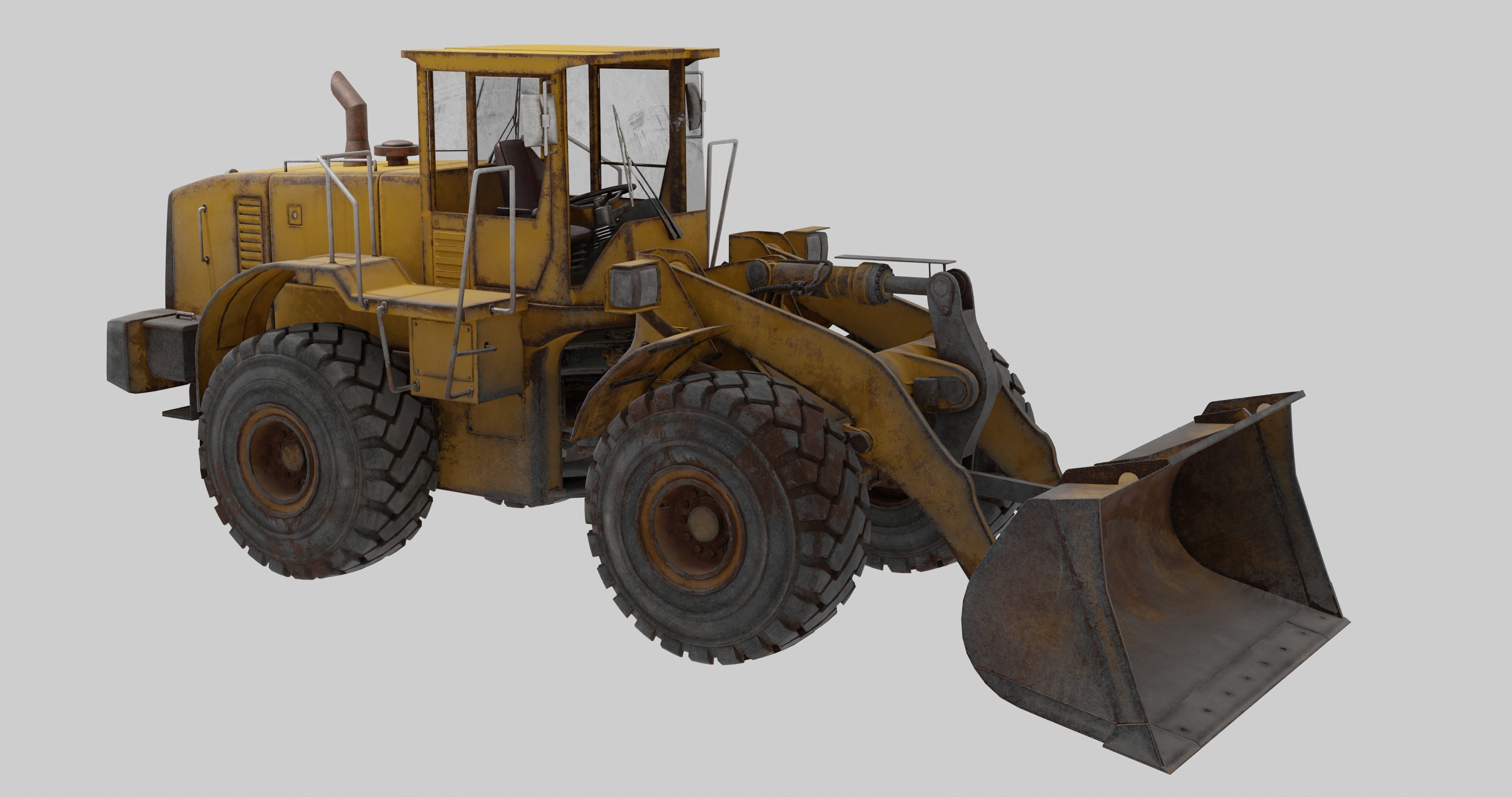 bulldozers 3D model_13