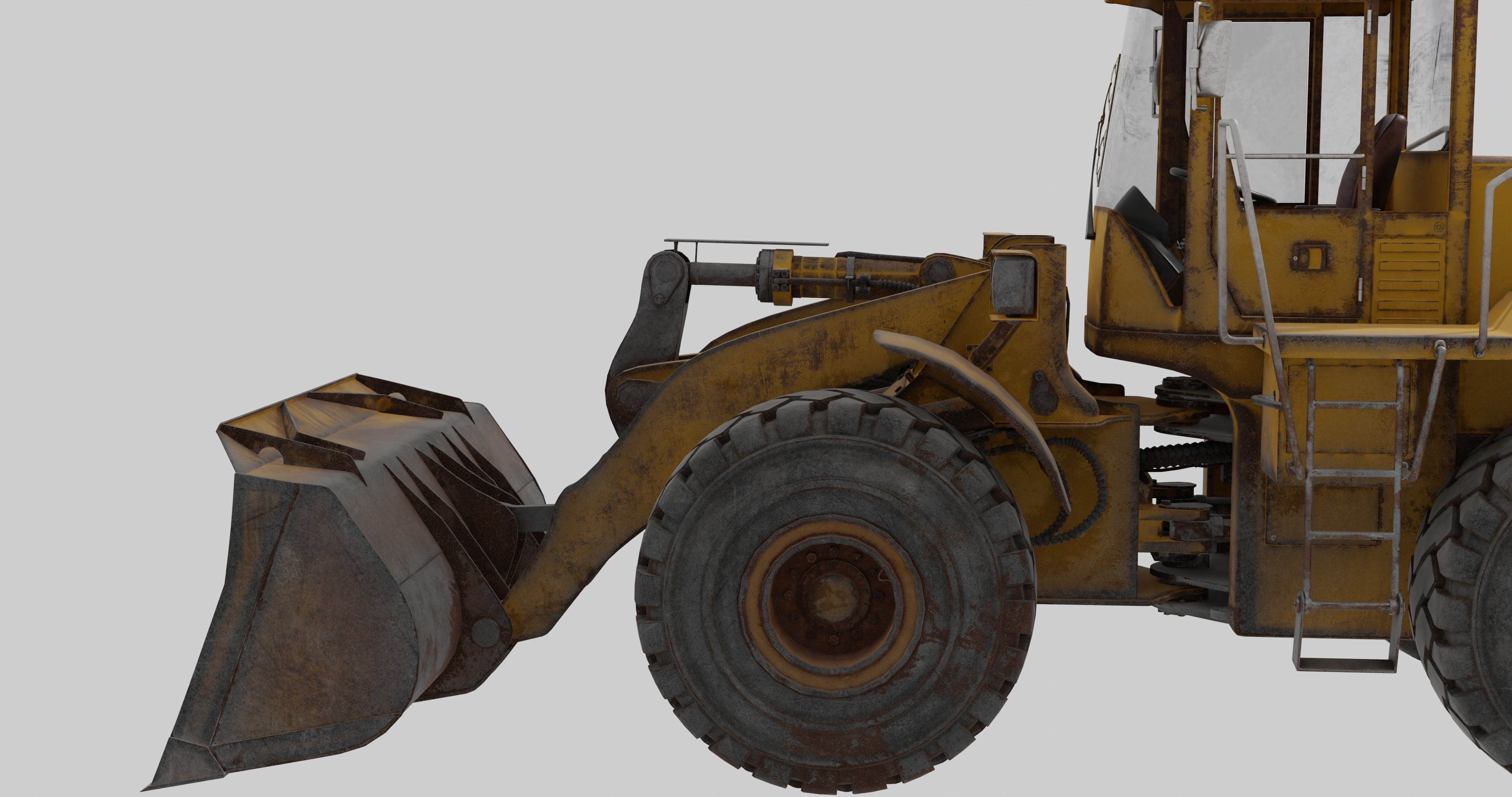 bulldozers 3D model_16