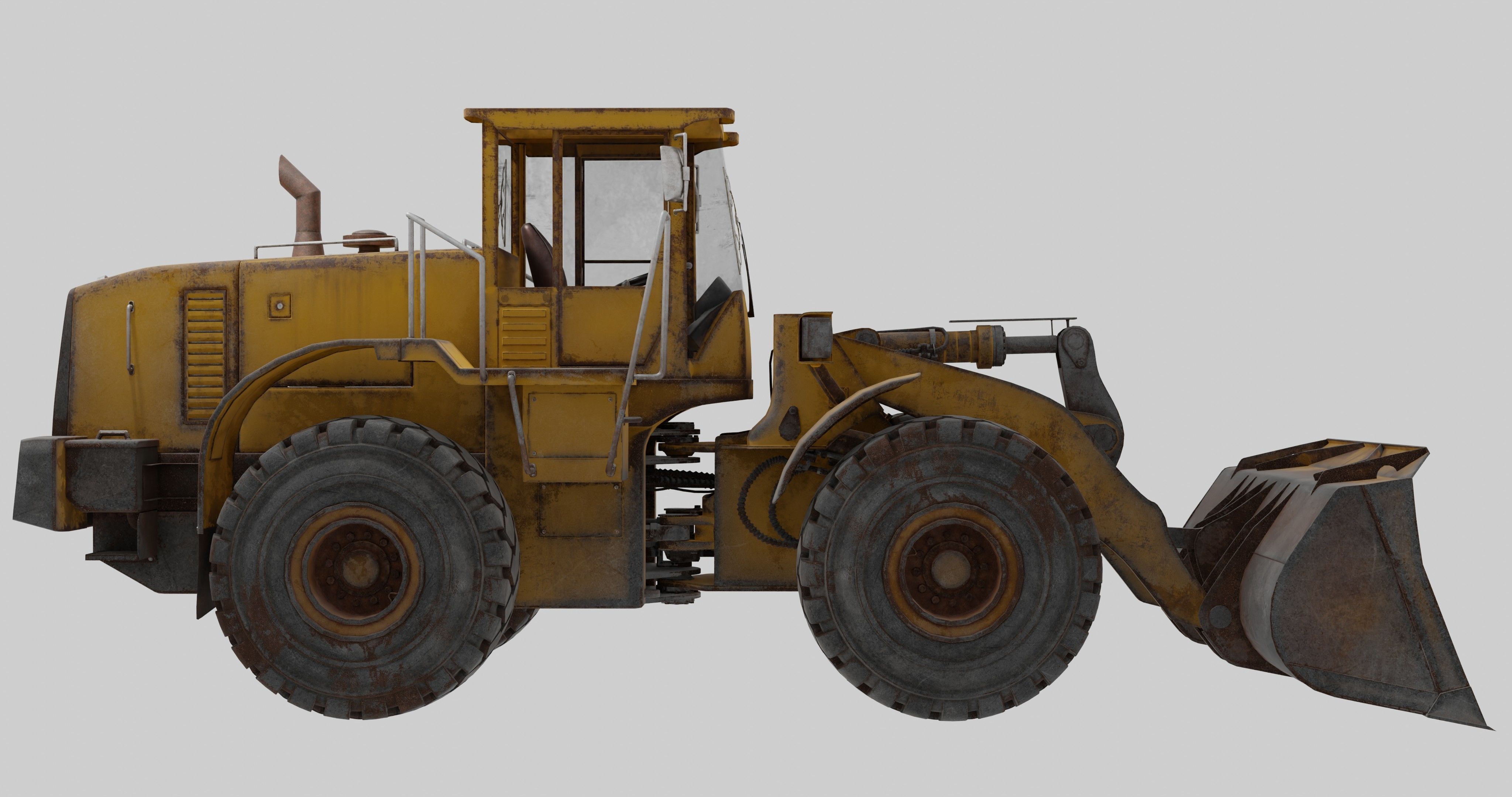 bulldozers 3D model_9
