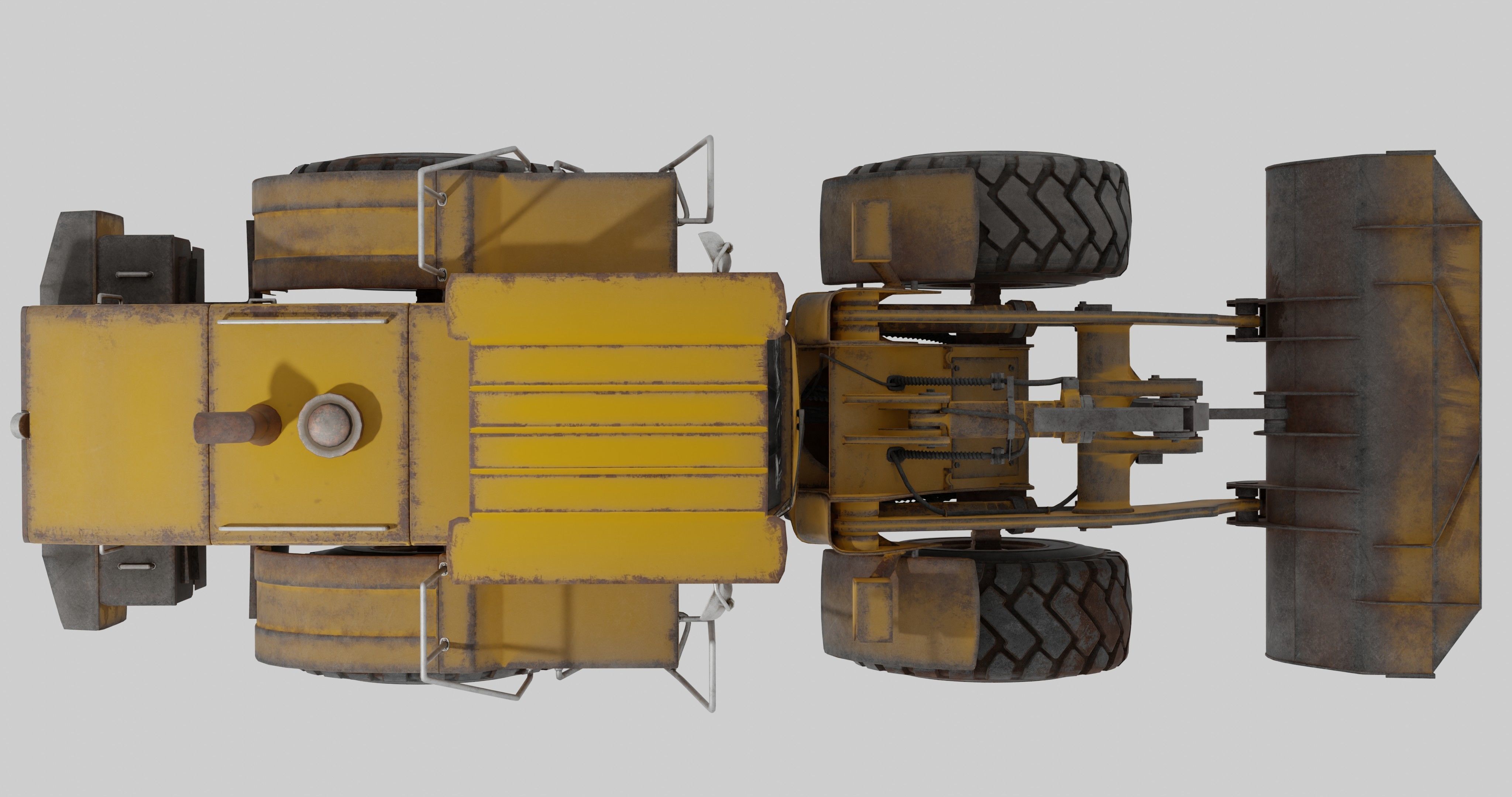 bulldozers 3D model_14