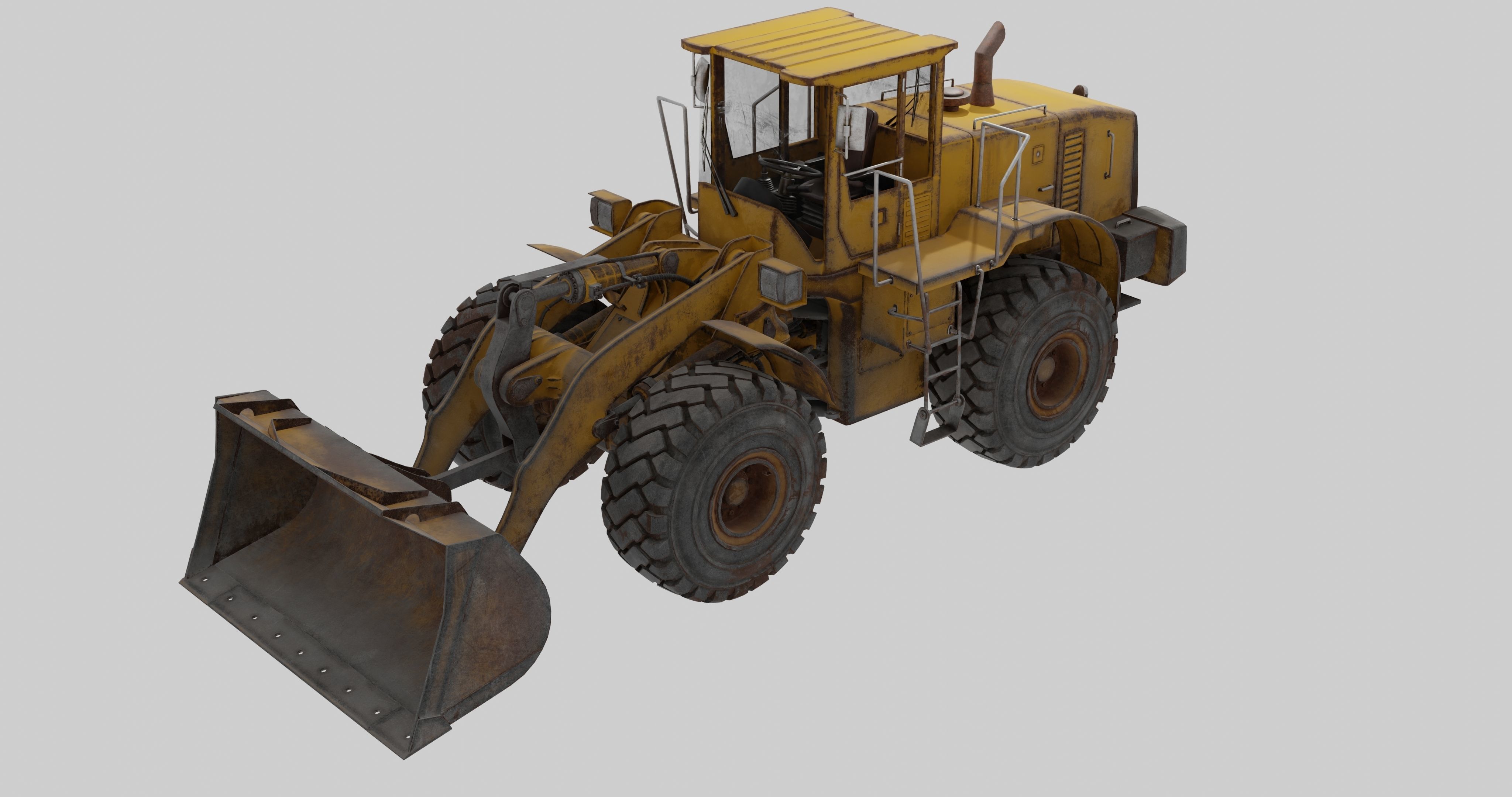bulldozers 3D model_1