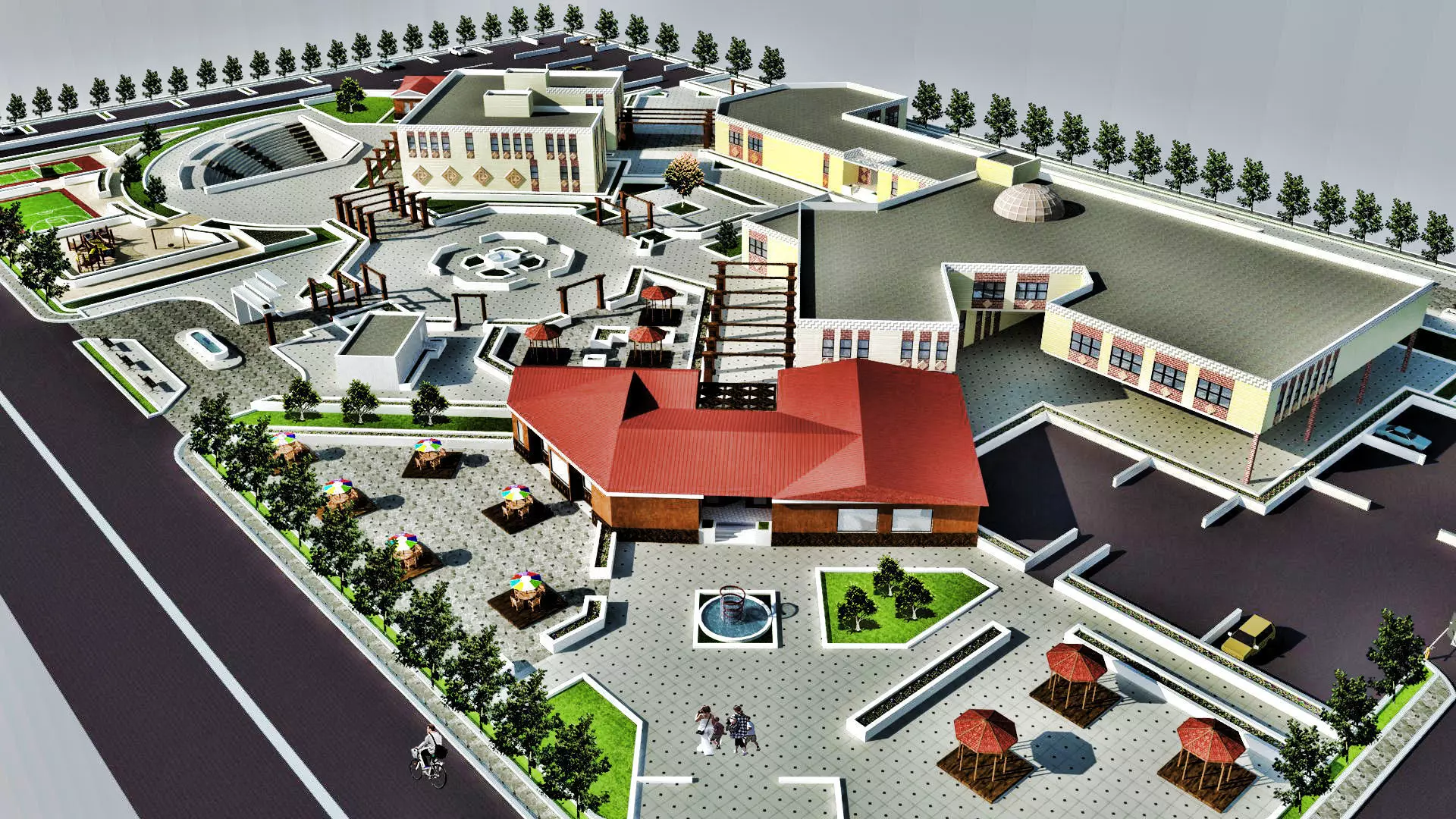 Cultural Building 3D model_0