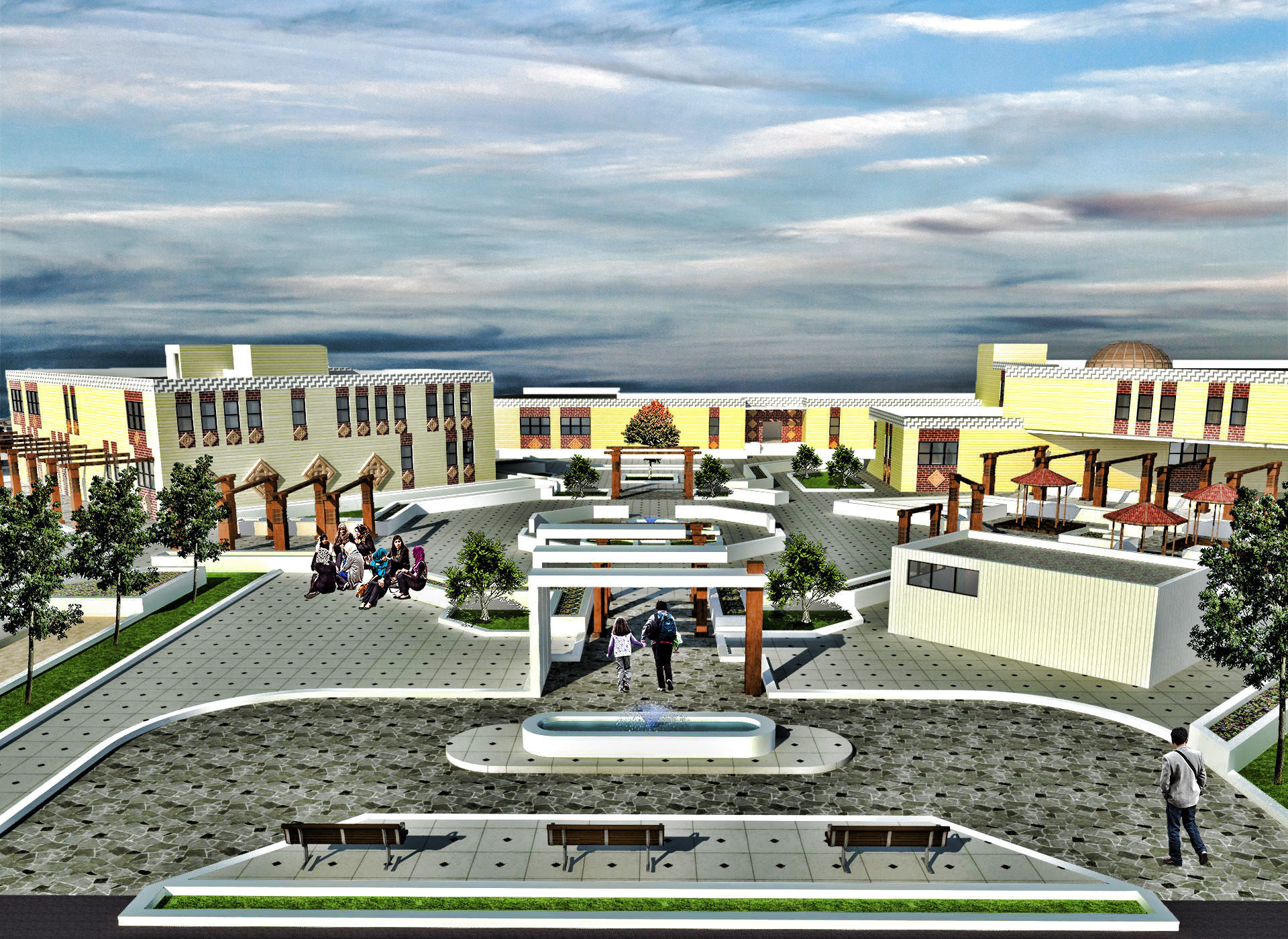 Cultural Building 3D model_4