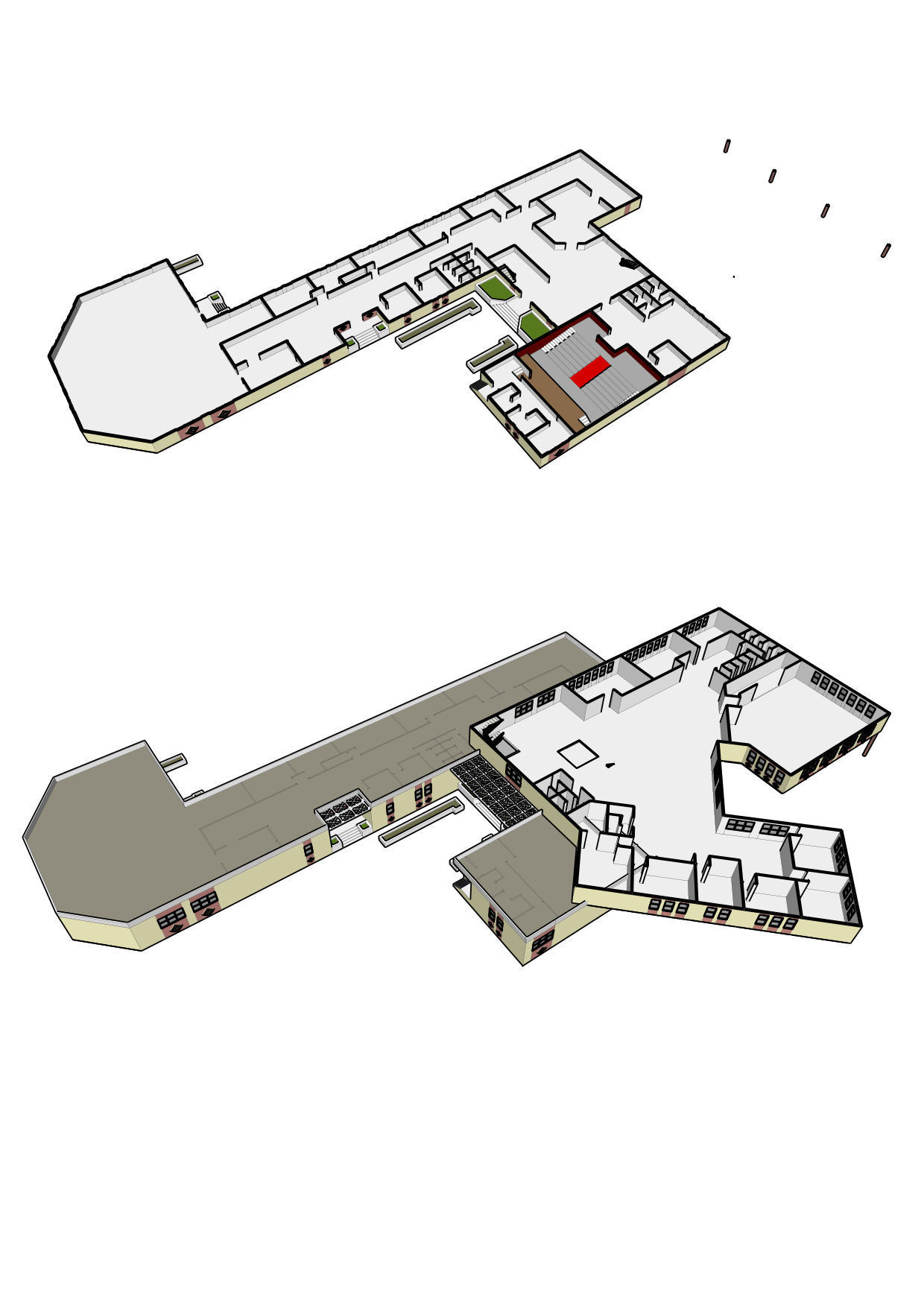Cultural Building 3D model_7