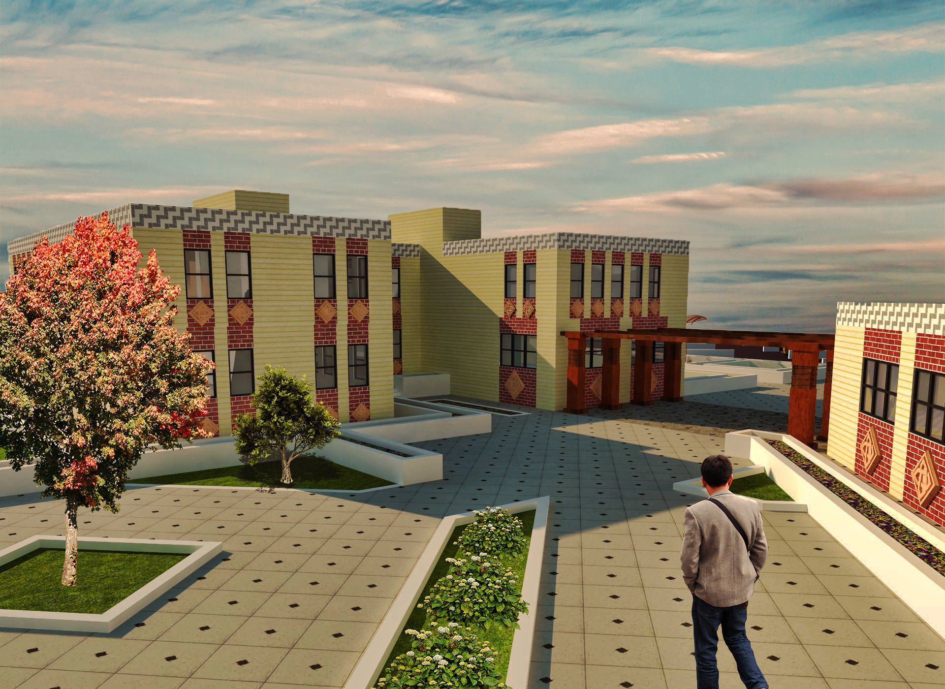 Cultural Building 3D model_1