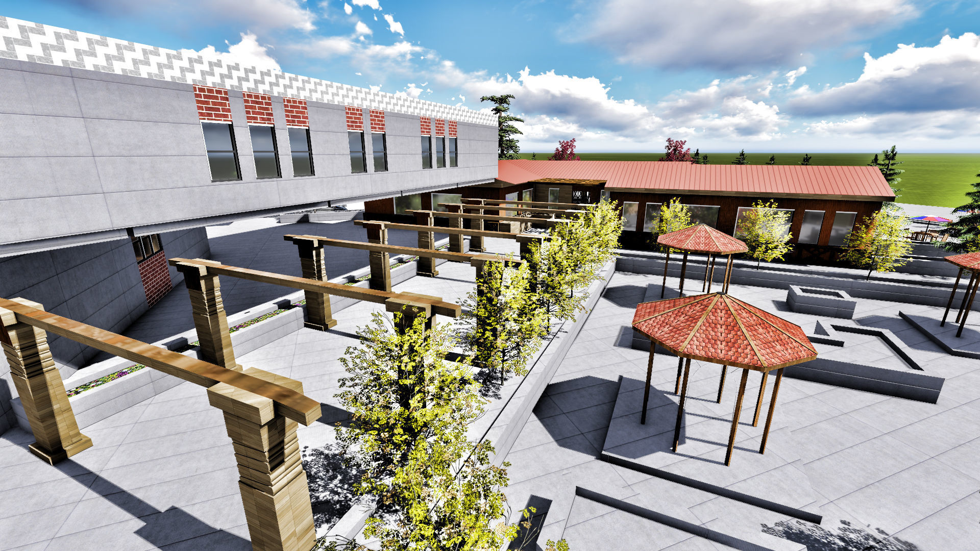 Cultural Building 3D model_3