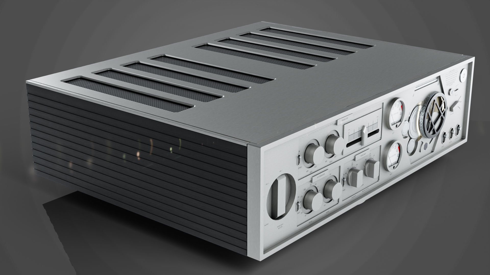 HiFi Rose RA180 Integrated Amplifier Low-poly 3D model_2