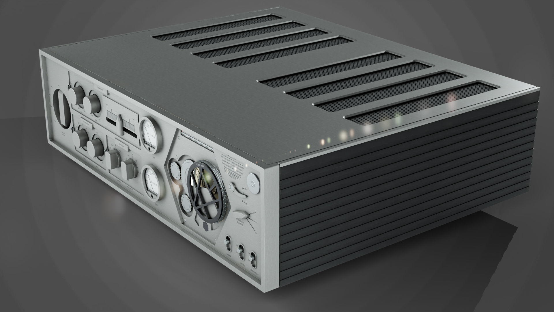HiFi Rose RA180 Integrated Amplifier Low-poly 3D model_3