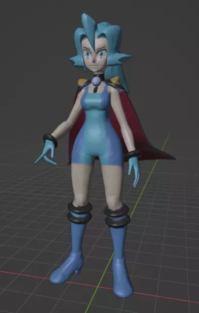 gym leader Clair 3D print model_0