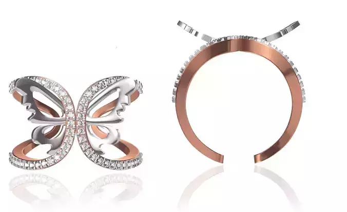 Women Wedding Engagement Ring STL FBX JCD Details