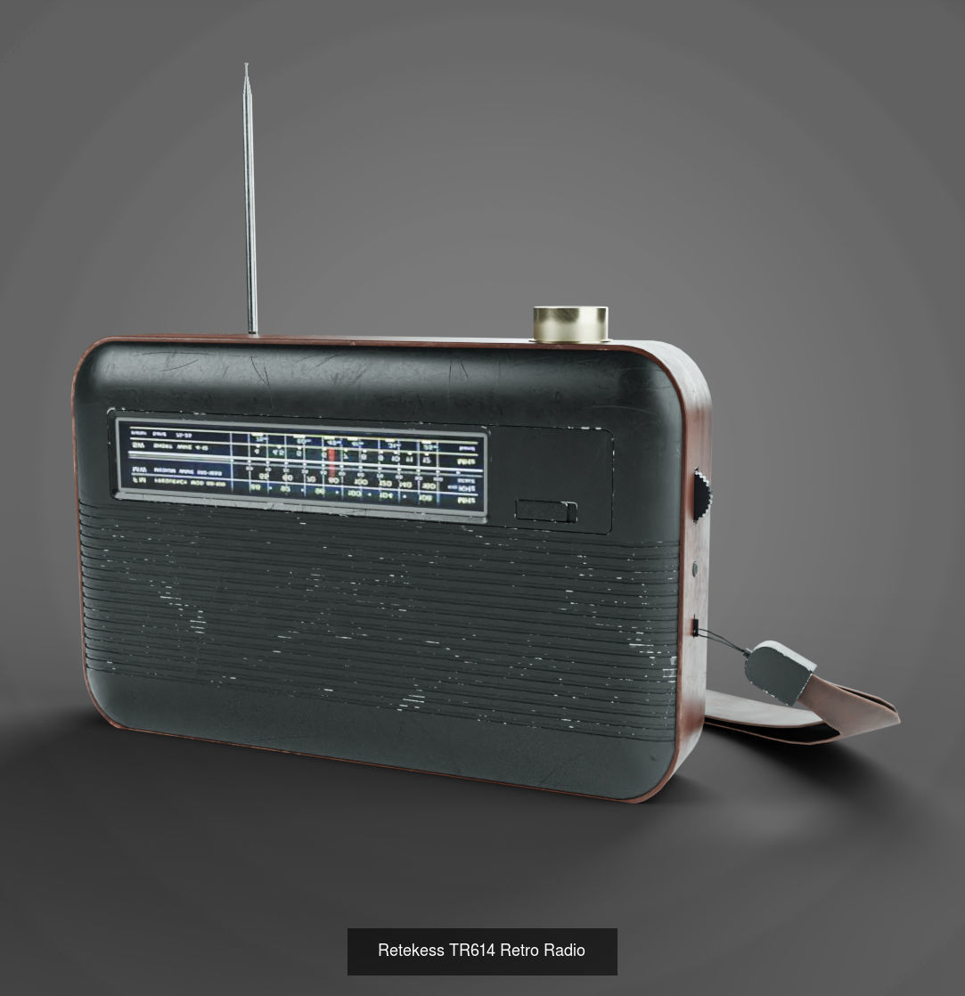 5 Audio Devices 3D Model Collection_4