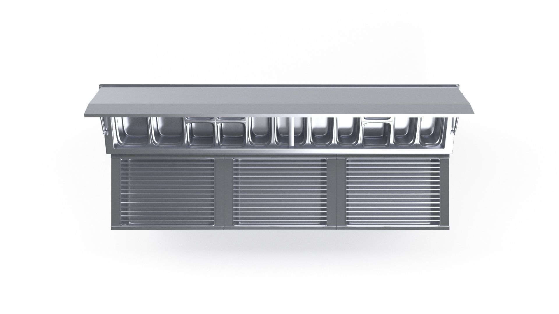 U-Line Pizza Prep Table Refrigerators Ucpt588-Ss61A 3D model_9