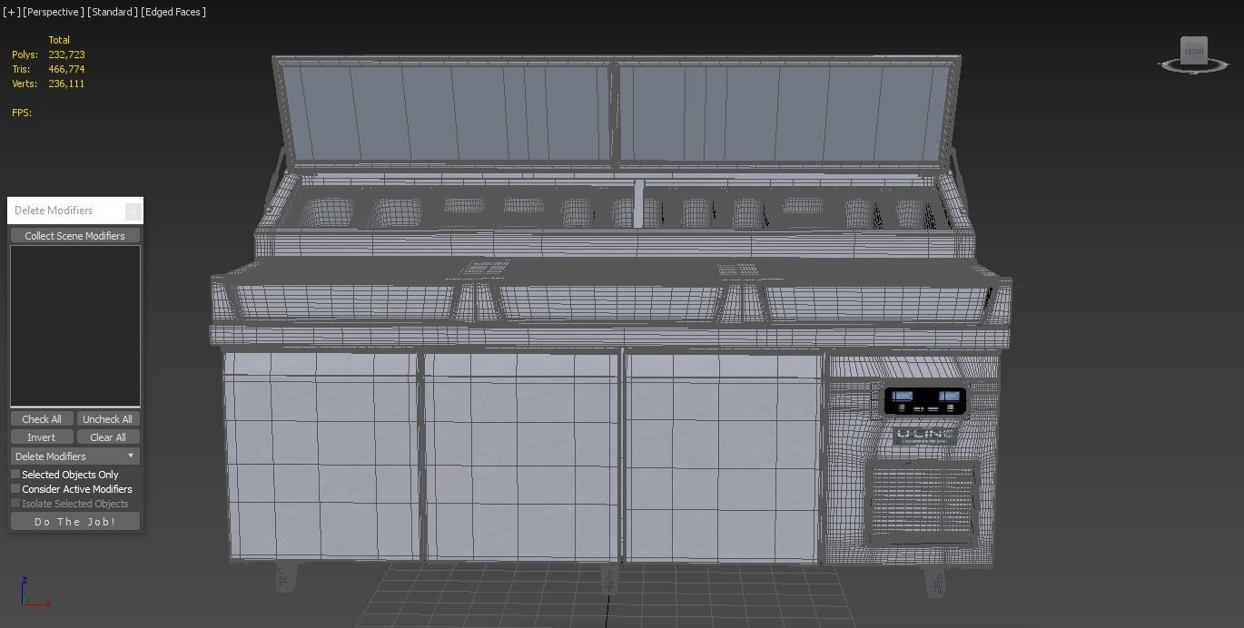 U-Line Pizza Prep Table Refrigerators Ucpt588-Ss61A 3D model_1
