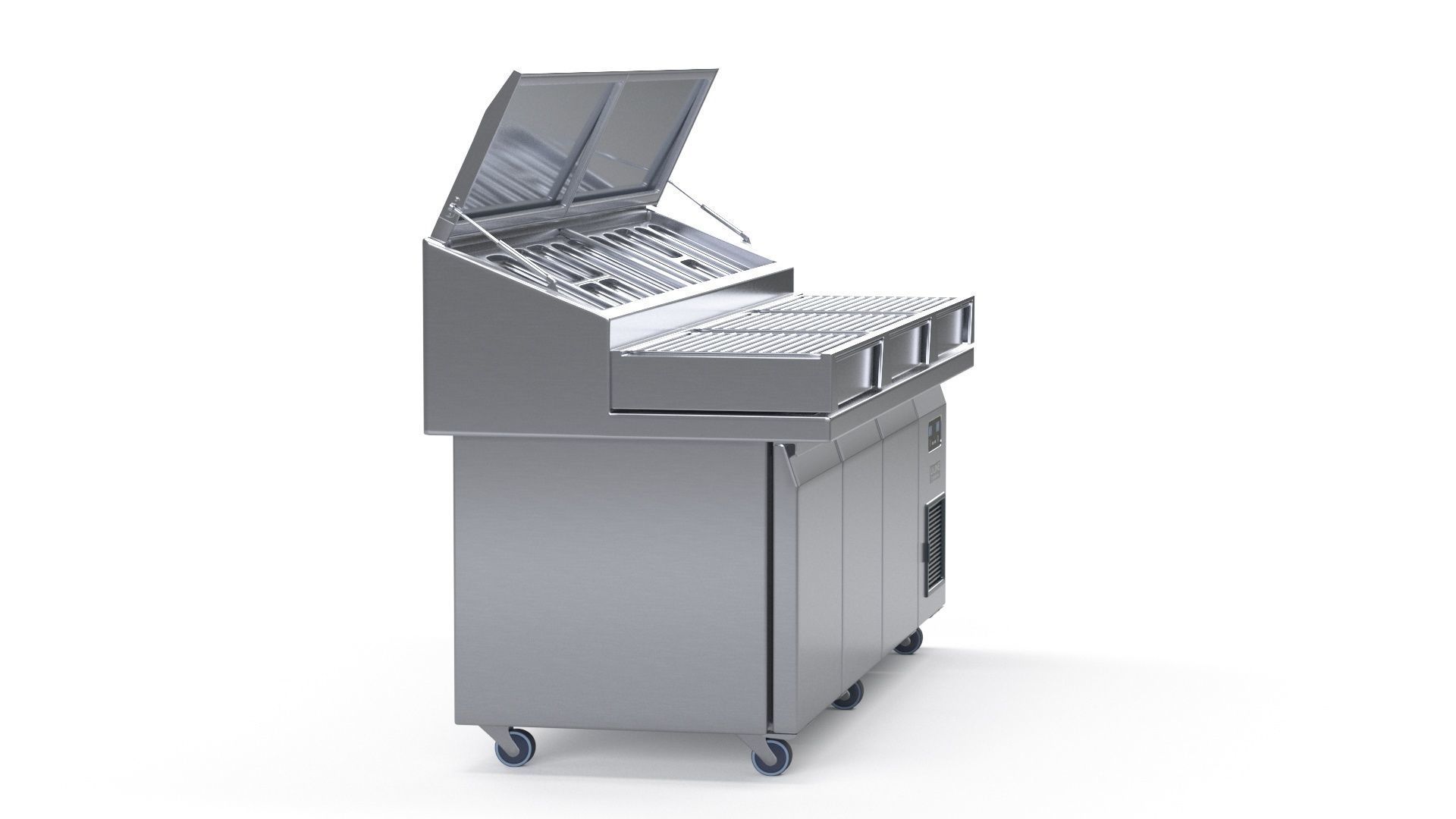 U-Line Pizza Prep Table Refrigerators Ucpt588-Ss61A 3D model_18