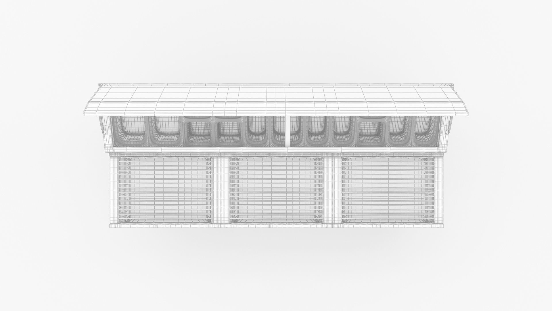 U-Line Pizza Prep Table Refrigerators Ucpt588-Ss61A 3D model_10