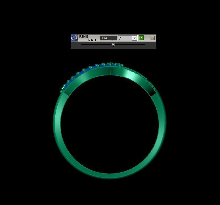 Ladies Leaf Ring 3D print model_11