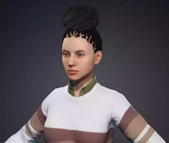 Asian Woman Perfect Base Shape 