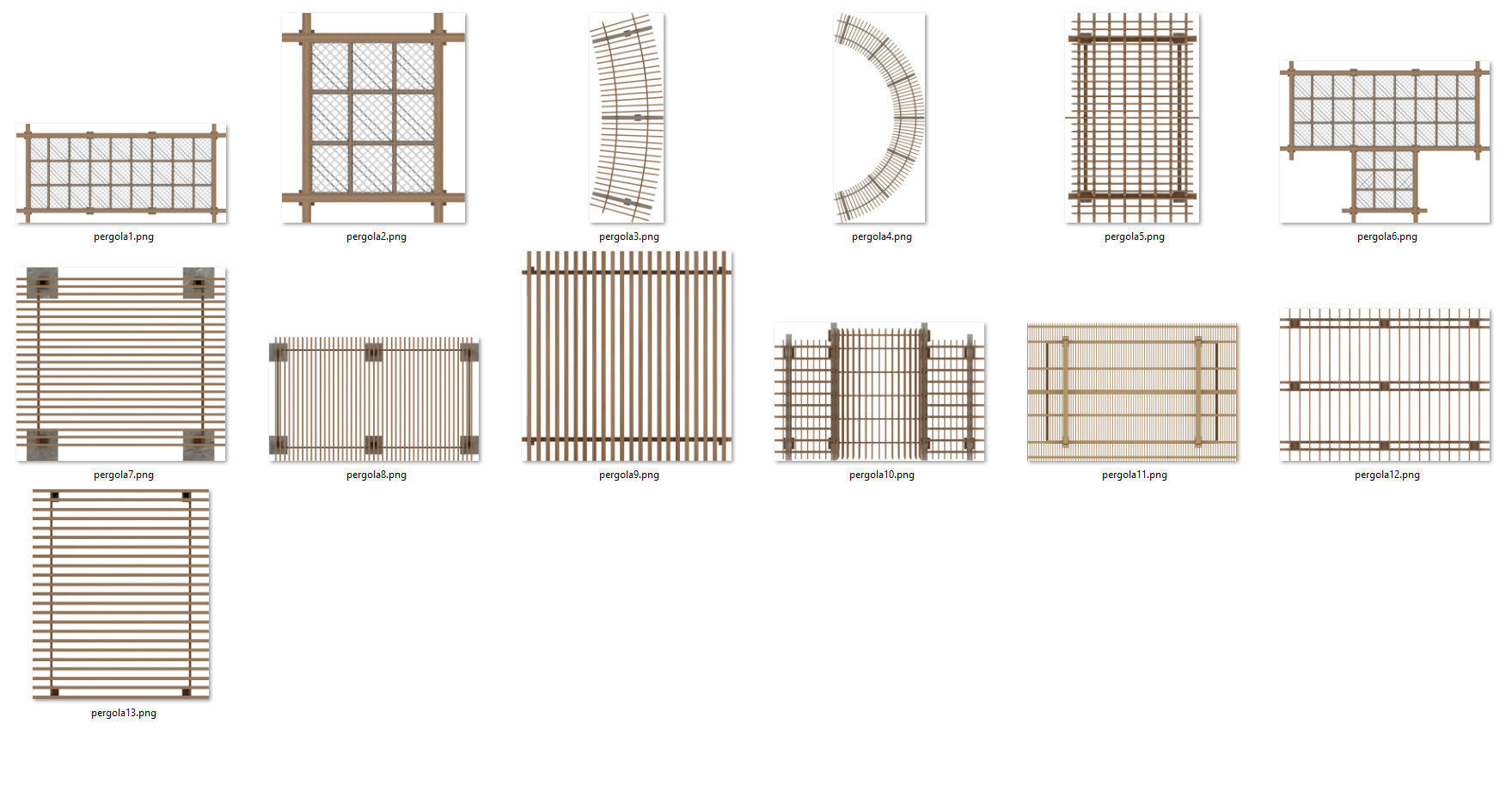 2D Outdoor top View Pergola Plans PNG PSD PDF 13 layers Texture CGTrader