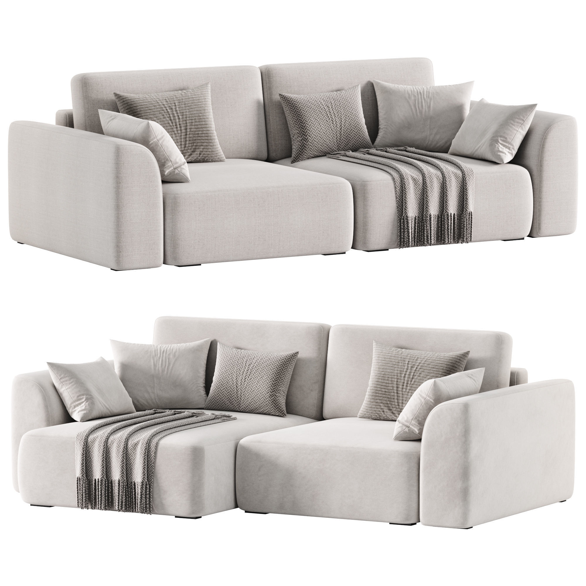 Sofa Space Soft Beige 3D model_1