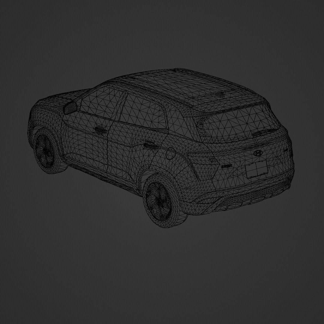 Hyundai ix25 2020 Low-poly 3D model_8