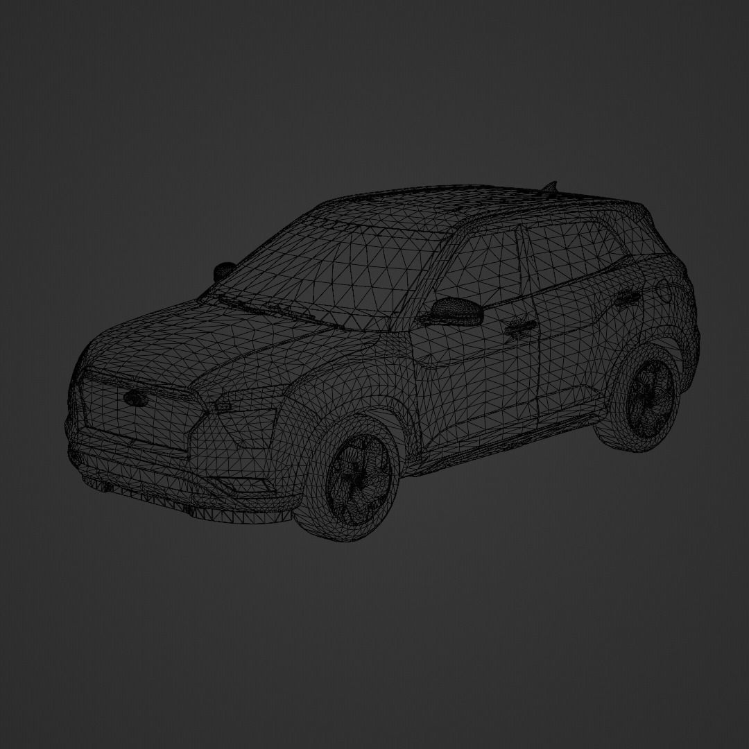 Hyundai ix25 2020 Low-poly 3D model_7
