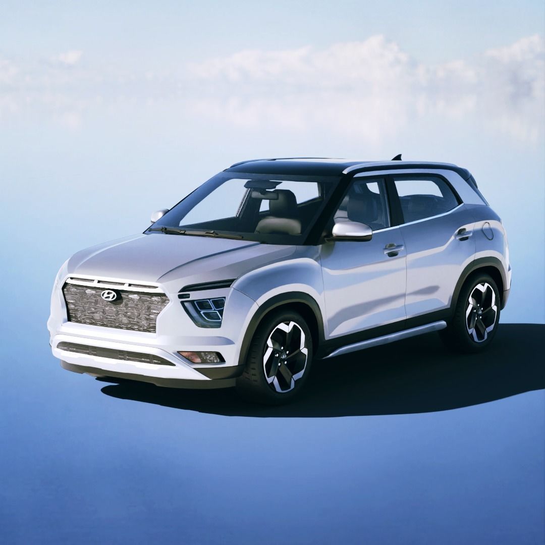 Hyundai ix25 2020 Low-poly 3D model_3